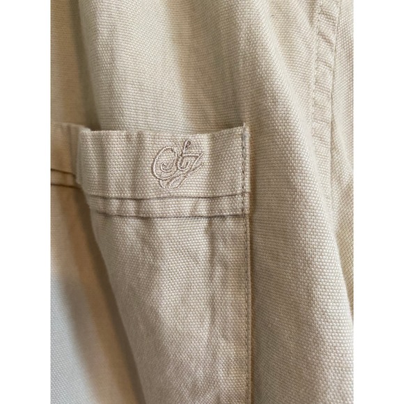 Sean John 100% Cotton L/S Neutral Khaki Button Down Men's Shirt Sz XXL - Picture 10 of 11